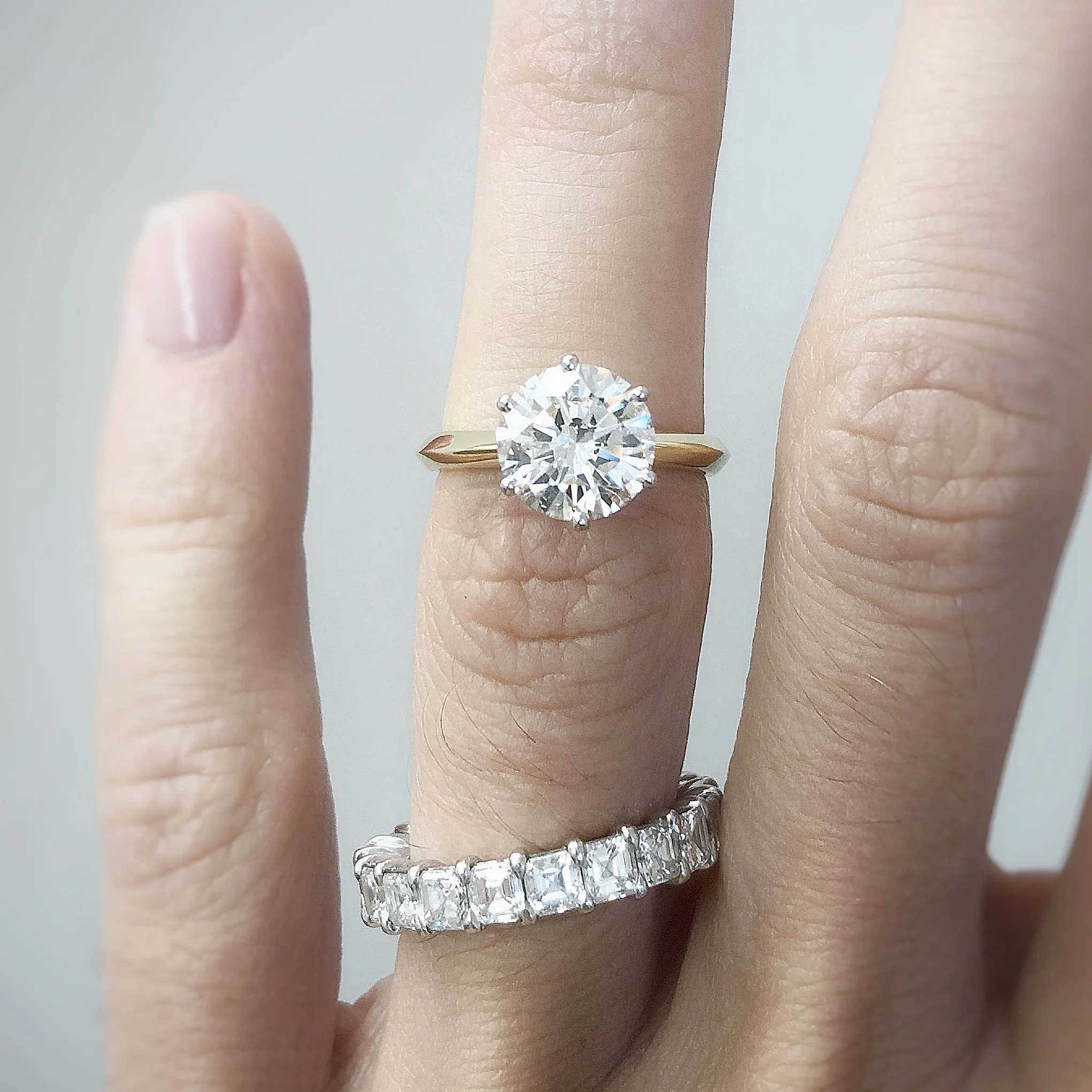 Classic six prong solitaire