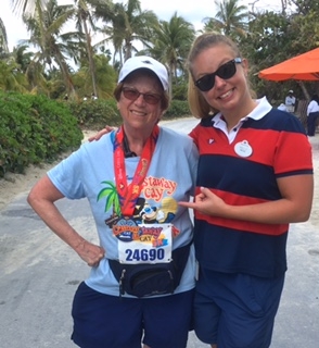 Betty and a friend on a Disney cruise earlier this year. 
