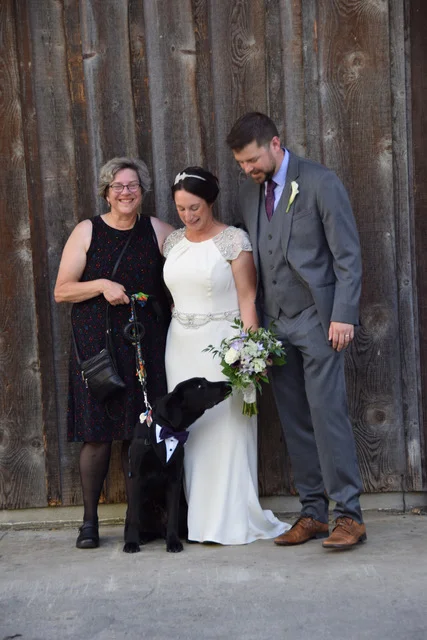From left to right: Anne, Abby, Phil and of course, Mikey.