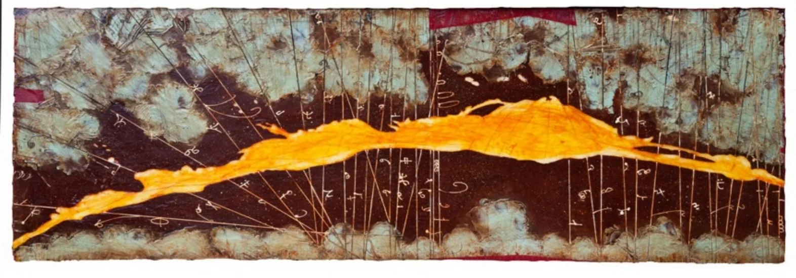 Absolute Horizon I, 2011 encaustic and oil on panel 24 x 70 inches Private Collection