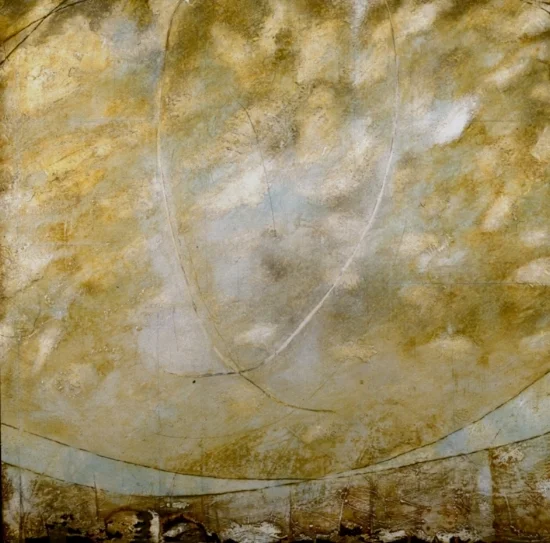 Residual Legend 2, 2000 encaustic and oil on panel 60 x 60 inches Private Collection Portland