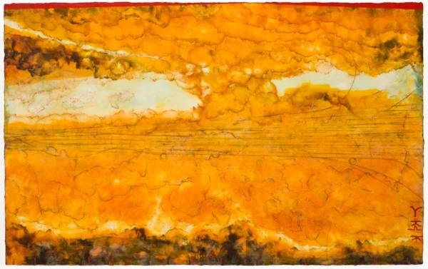 Clearing , encasutic and oil on panel, 30 x 48 inches. Private collection, Charlotte, NC