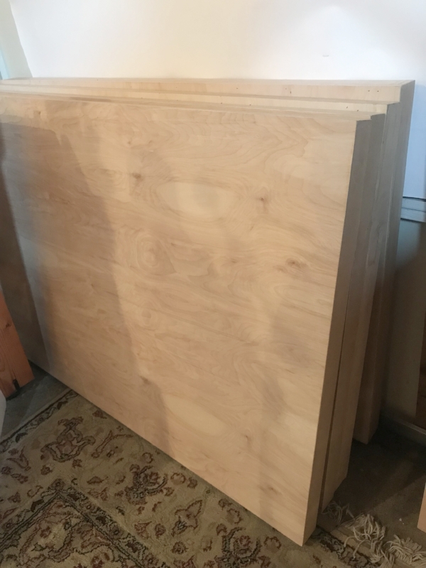 Four additional 30” x 48” birch panels for new work in 2019.