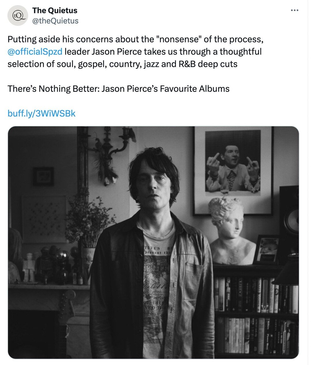 Great read on @thequietus -@officialspzd Jason Pierce's Bakers Dozen.
'Songs In A&E' reissue out now and J Spaceman & John Coxon's
'Music For William Eggleston’s Stranded In Canton' out 18th October, both on the mighty @fatpossum