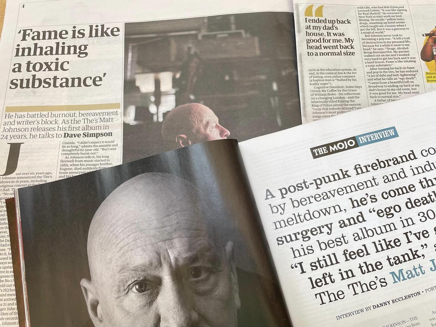READ ALL ABOUT IT - the tale of @officialthe_the first album in 24 years, ‘Ensoulment’ as told to today’s @guardian and the mighty @mojo4music (subscribers issues out today - in the shops start of next week)…Ensoulment in the