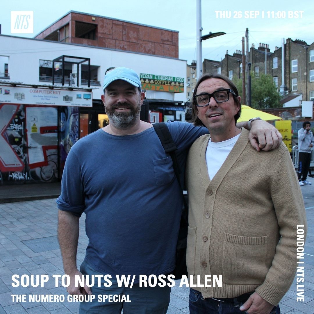 Tune into @rossallenmusic ever excellent @nts_radio show 'Soup To Nuts' this morning at 11am for an in depth chat to one of the founders of the amazing @thenumerogroup Rob Sevier
In town for the Numero Pop up store on Scrutton Street, Shoreditch tha