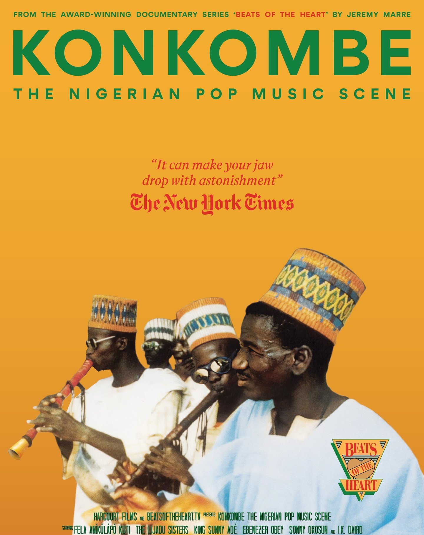 Konkombe – The Nigerian Pop Music Scene (1979) is a film by groundbreaking British documentarian, Jeremy Marre (1949 – 2021) which is having 3 showings at @riocinema in mid October.
The film was part of Beats of the Heart, a 14-part awar