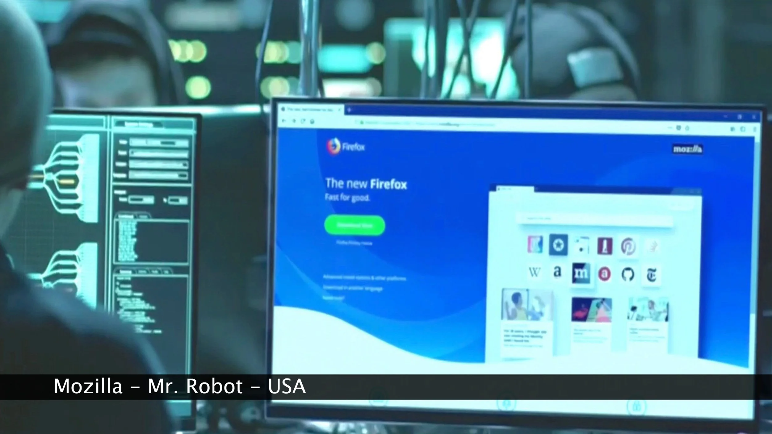 Mozilla - Product Placement on USA’s  “Mr. Robot”