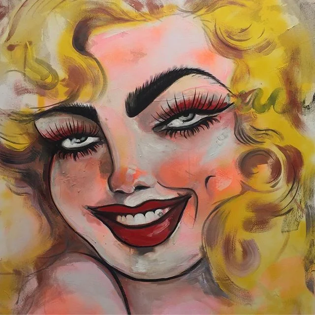 Painting by #LeeDawson seen in #locallygrown a group show held at the Sommwhere Gallery.