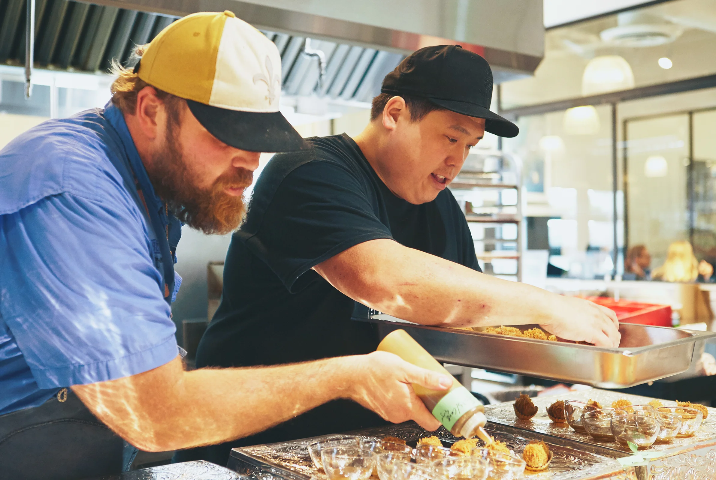 Chef Jean-Paul Bourgeois & Chef Craig Wong during a CB service
