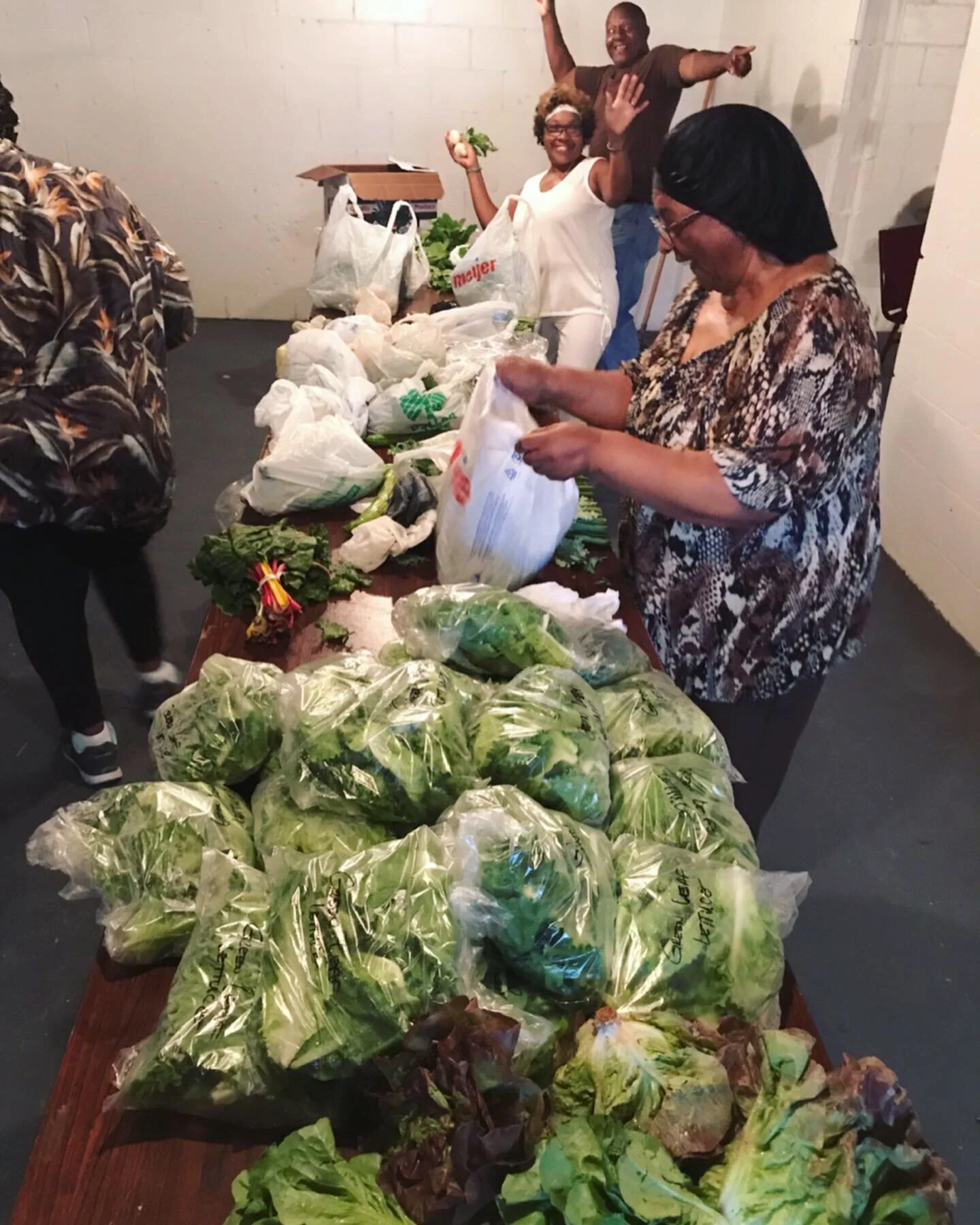  Produce packing party at Anointed Impact Ministry in Benton Harbor 