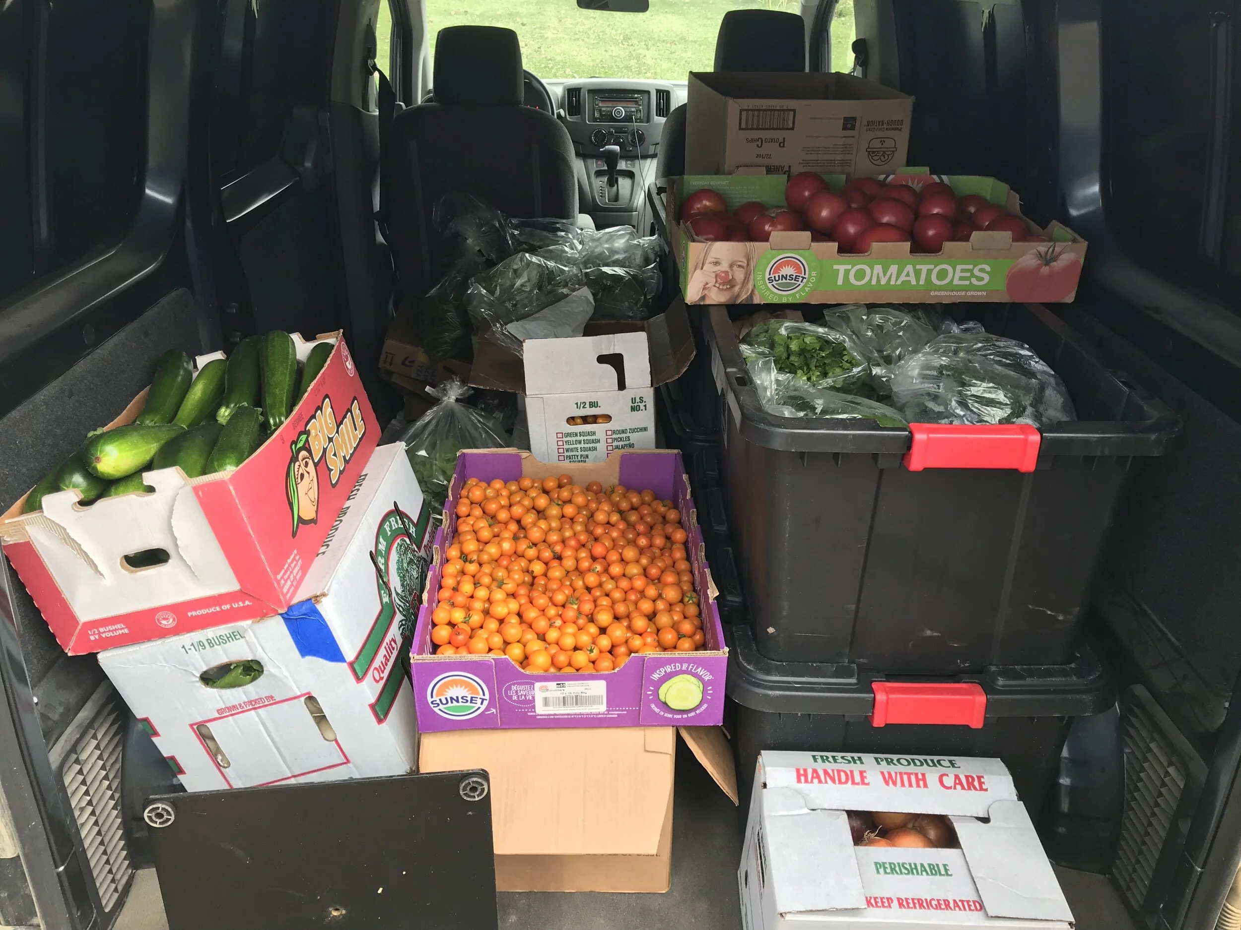  Huckleberry Vann filled up with Summertime donations 