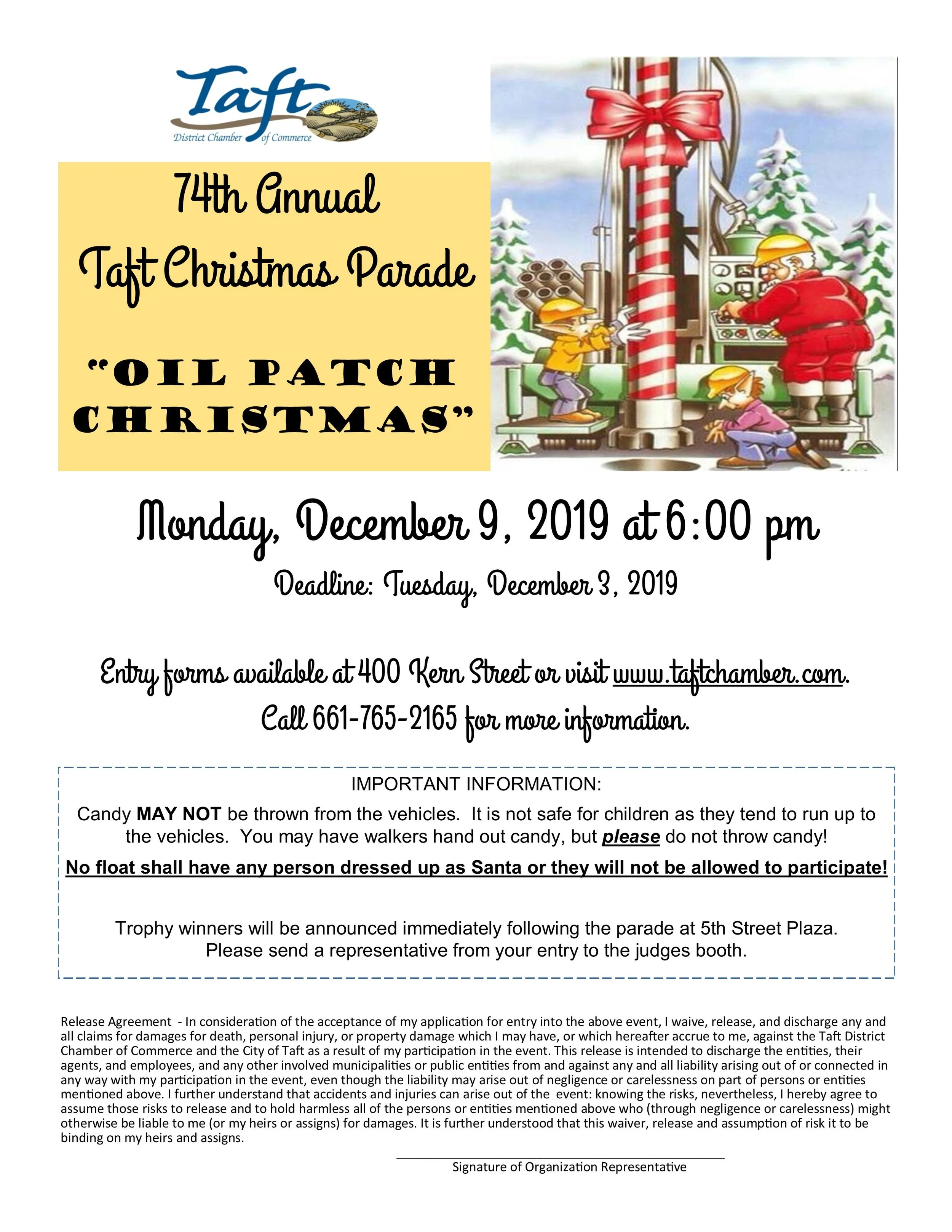 Taft Christmas Parade — Taft District Chamber of Commerce & Visitor's
