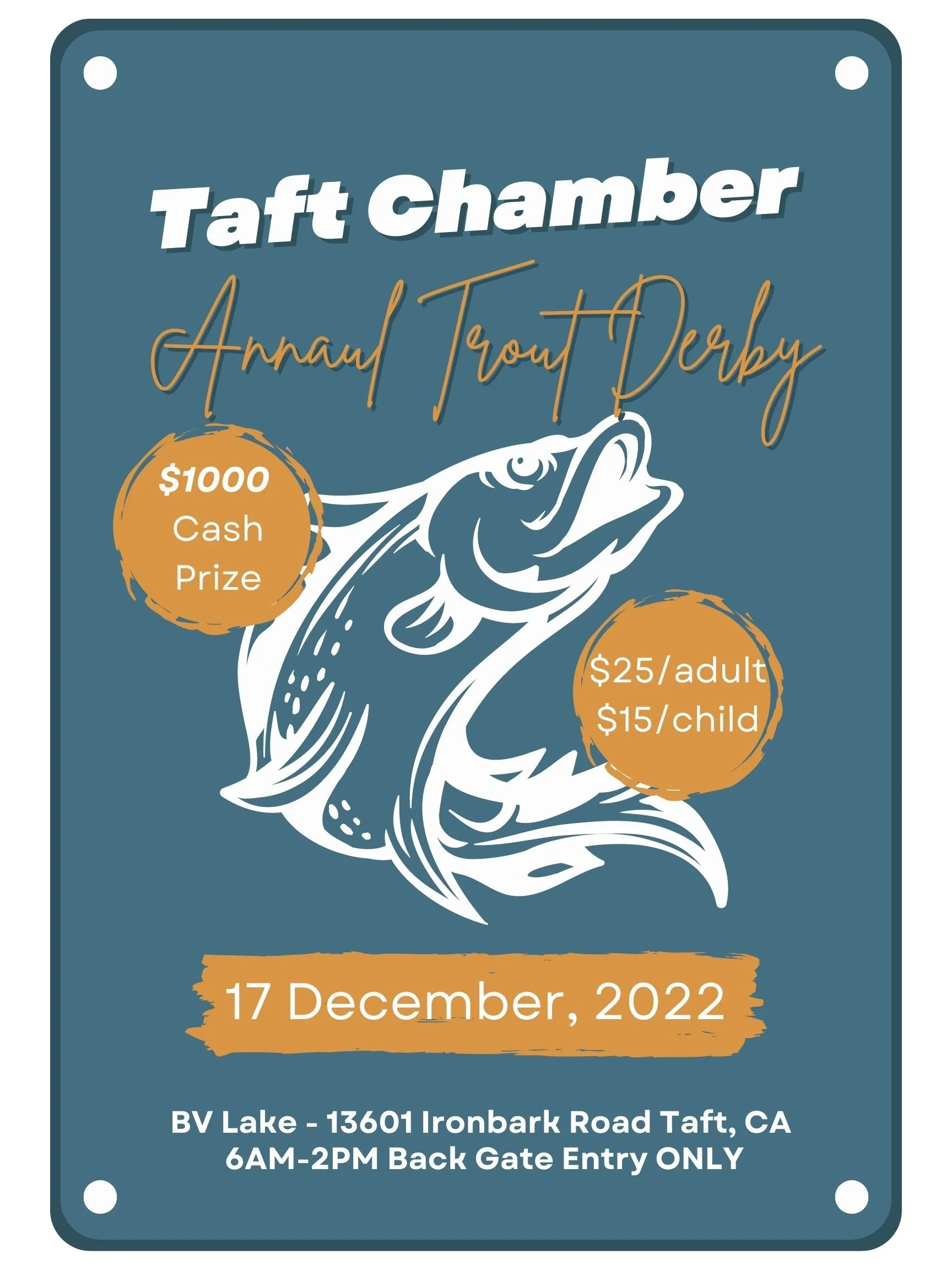 Annual Trout Fishing Derby — Taft District Chamber of Commerce