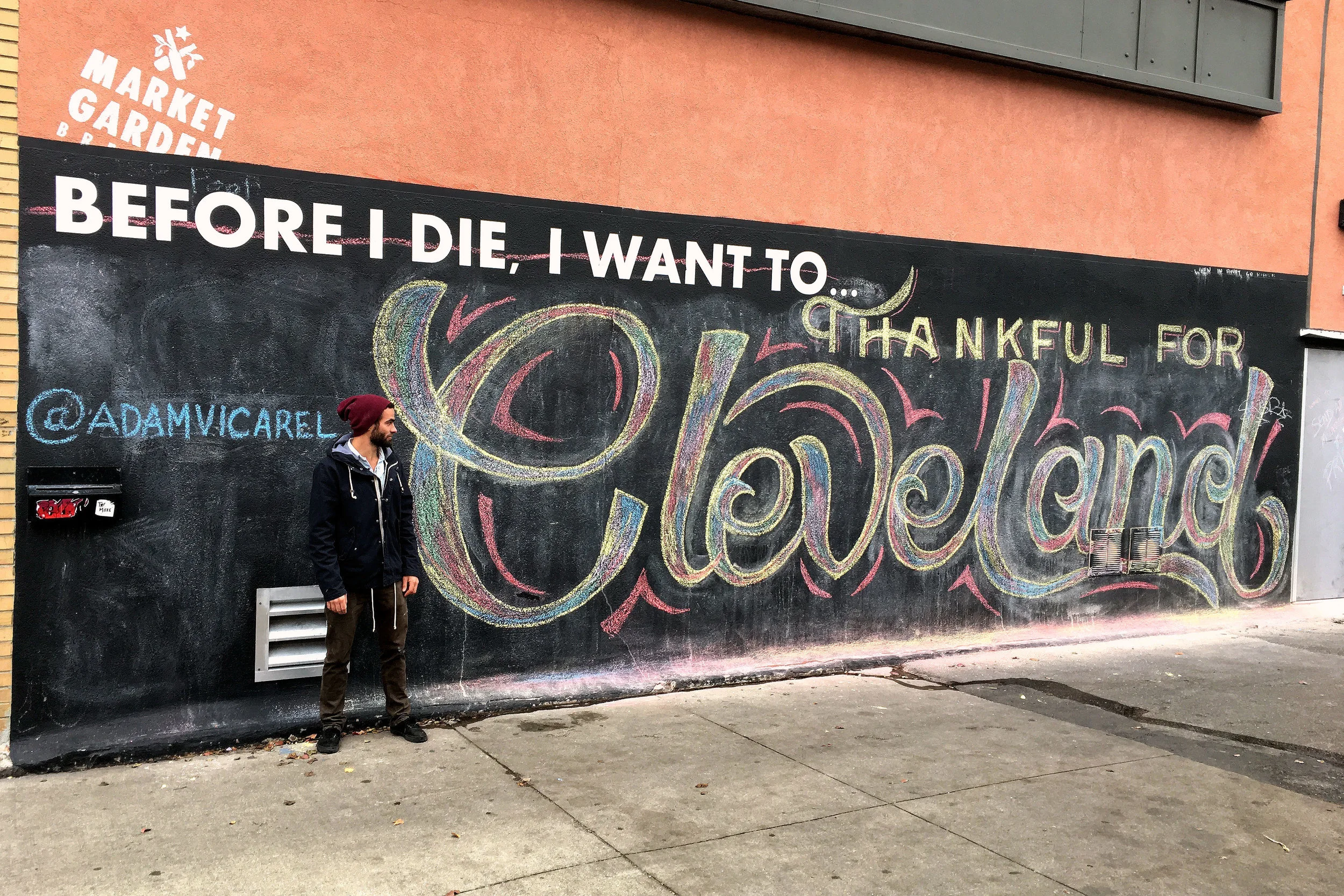 Thankful For Cleveland Mural — Adam Vicarel — Design Direction and