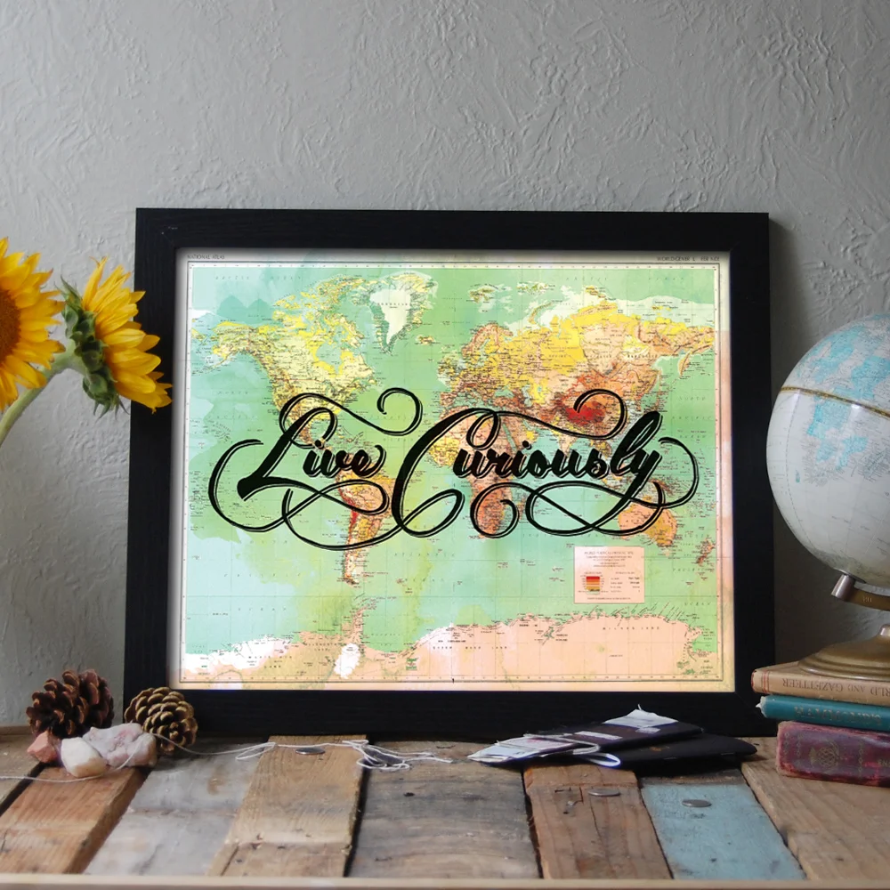 Live Curiously Print