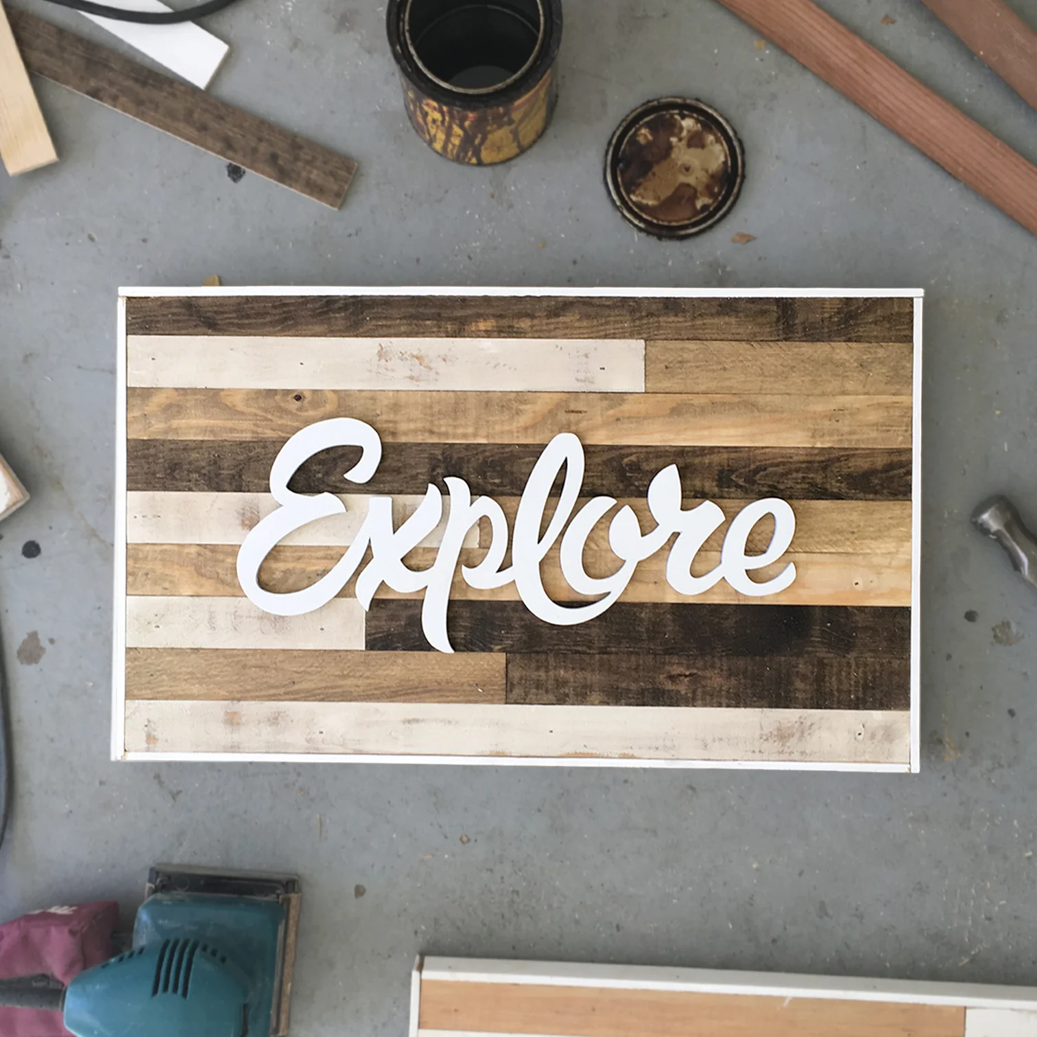 Explore Wooden Sign