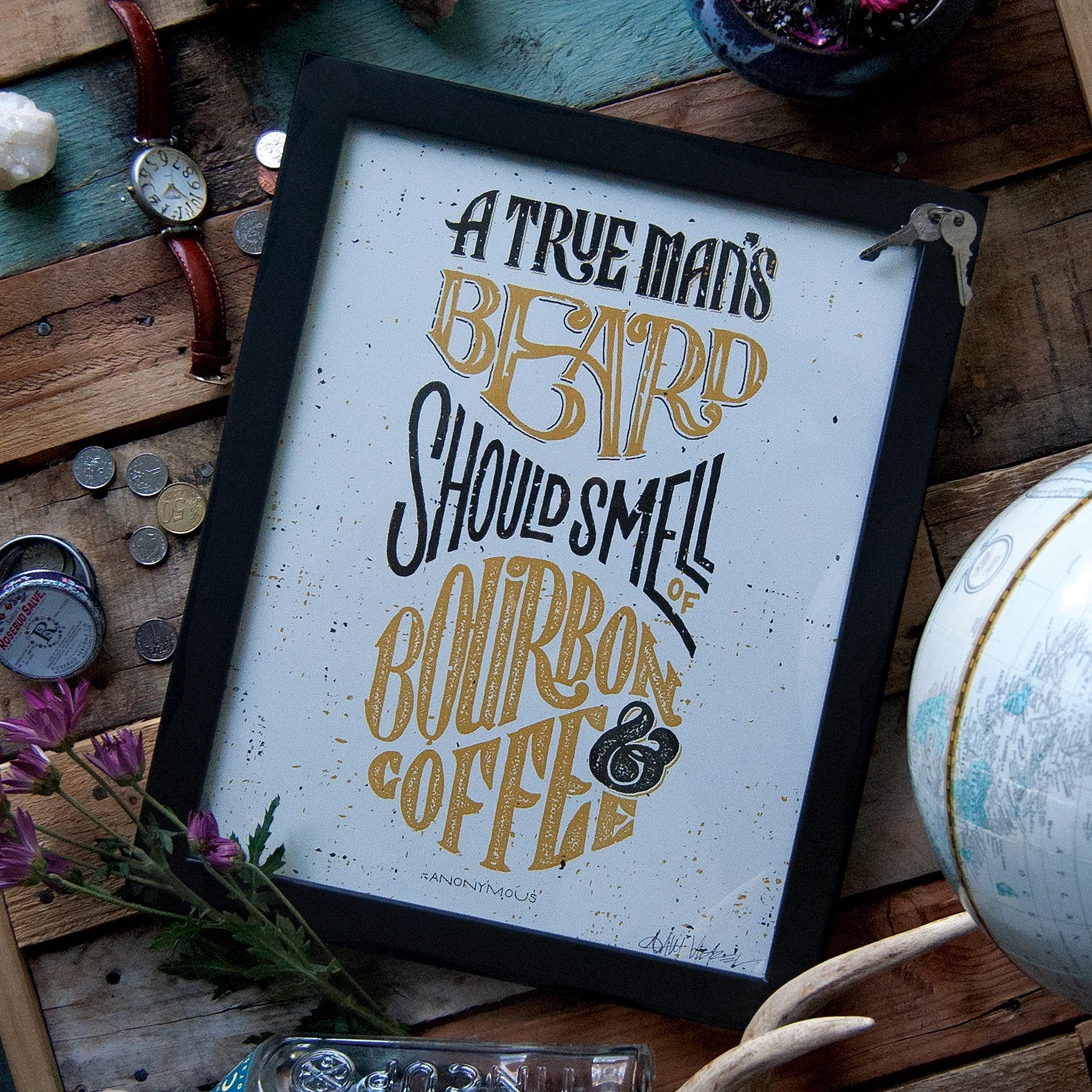 A True Man's Beard Print