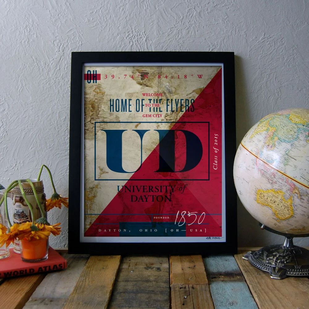 *Customizable* University of Dayton Print
