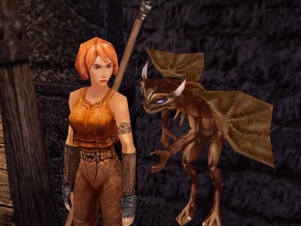 Skye of Lynlorra in the video game “Darkened Skye” is voiced by Linda Larkin.