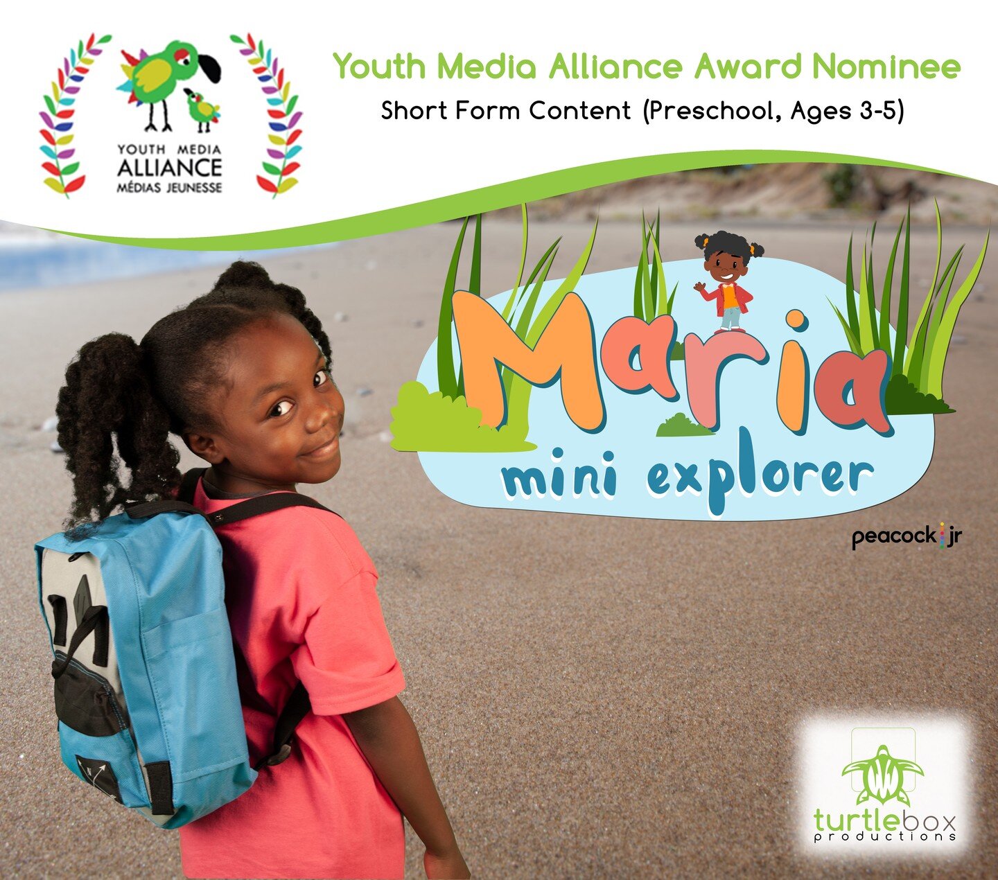 We&rsquo;re excited to be nominated for a @ymamj award for our short series, Maria Mini Explorer.
Honored to be nominated alongside some of our Canadian industry pals like @headspinnerprod &amp; @imagine_create_media 
Shout out to the folks at Peacoc