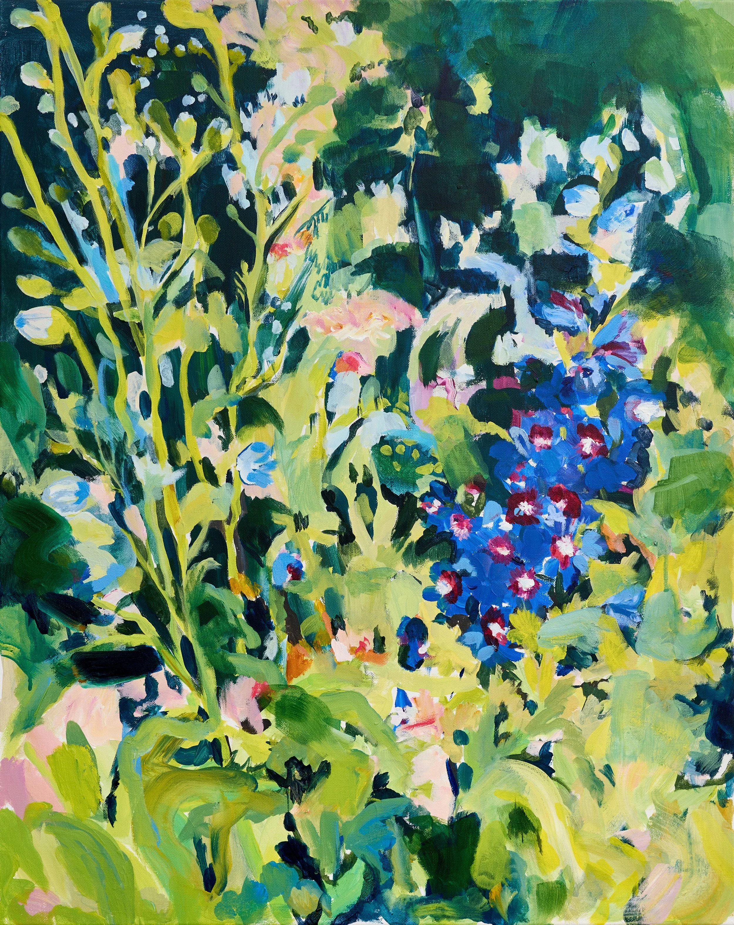 Candle Larkspur in the Garden