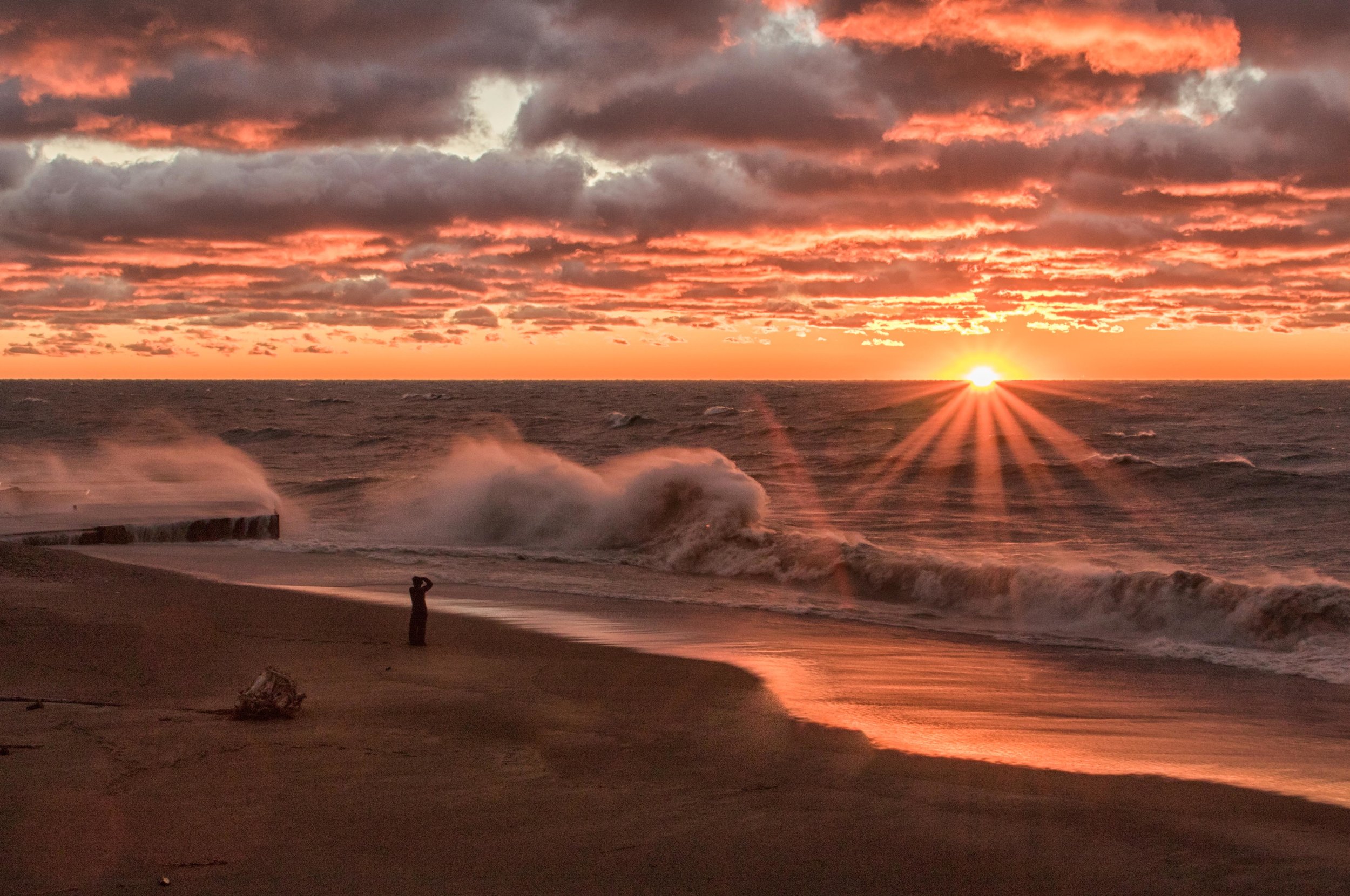 Watching Windy Sunset