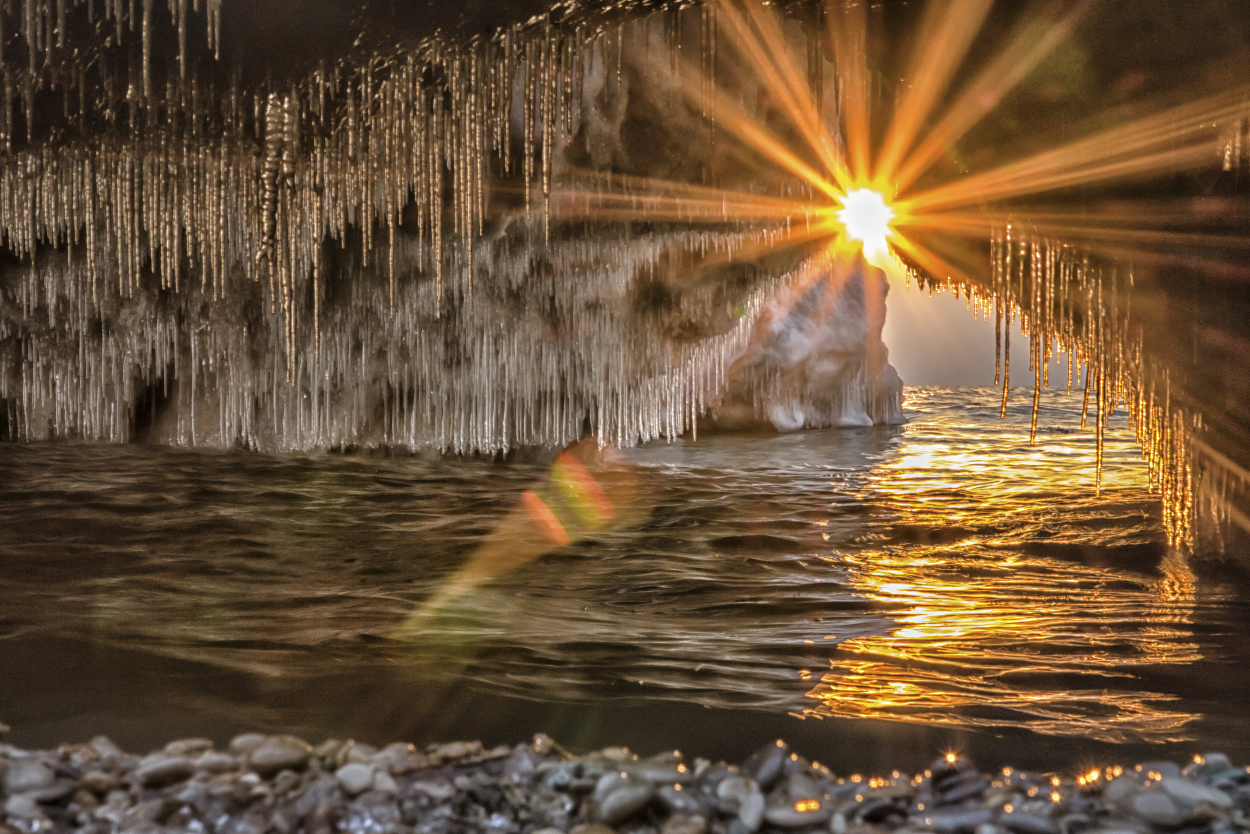 Ice Cave Lens Flare