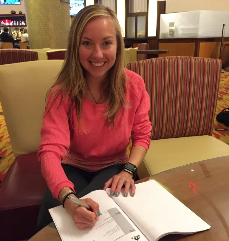 Officially signing my Adidas contract! Excited to have their support on The Road to Rio and beyond