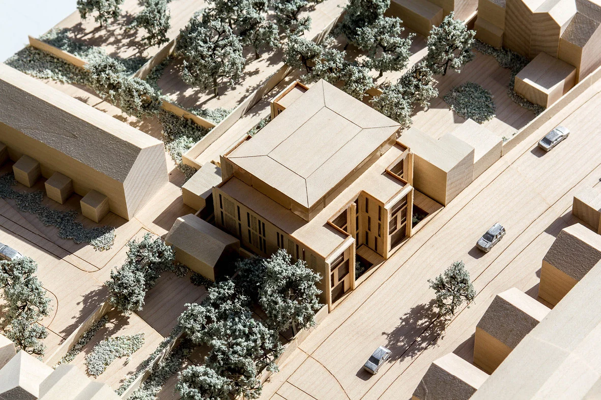 Architectual model photogrpah of the Stuart Forbes Associates designed Dalton Street scheme.
