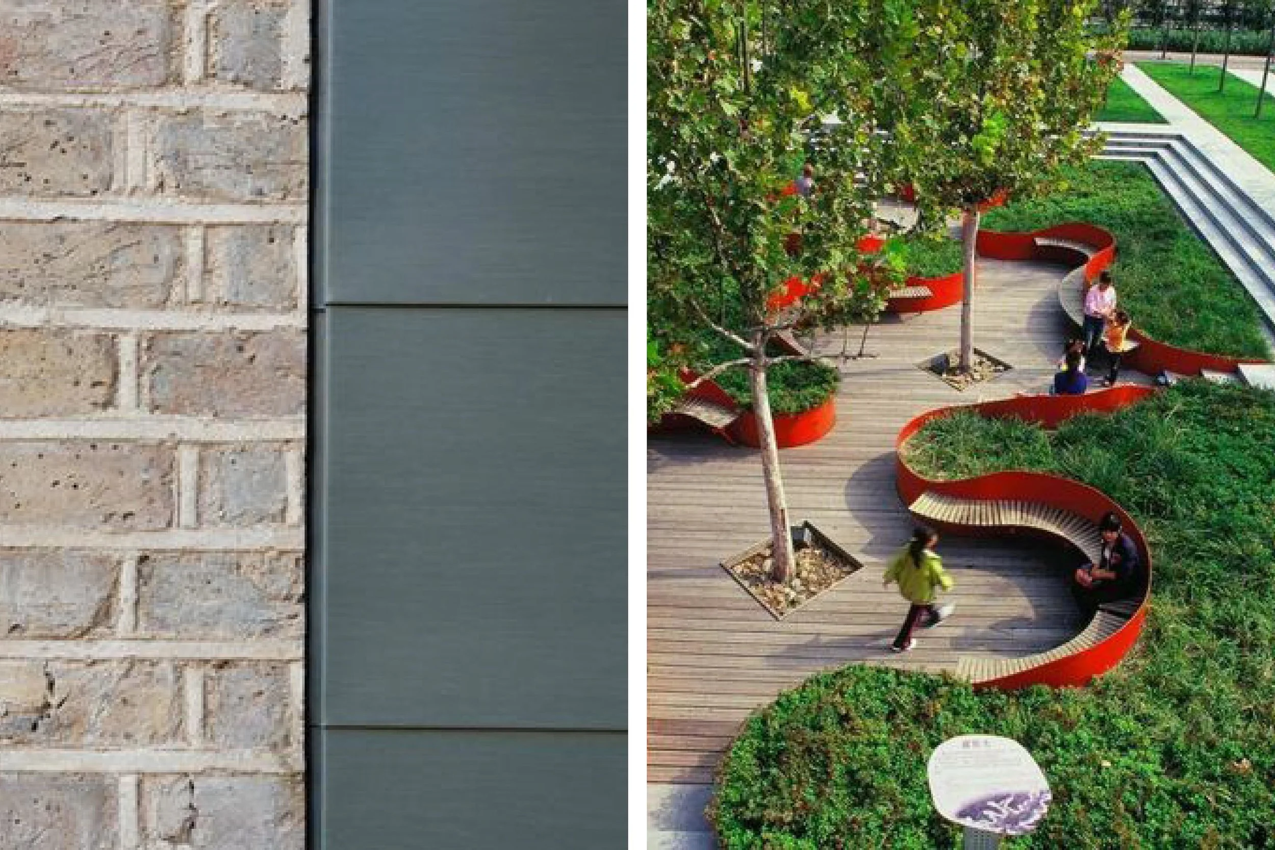 Brick and cladding material reference. inspirational Children's playground for the Dalton Street scheme.