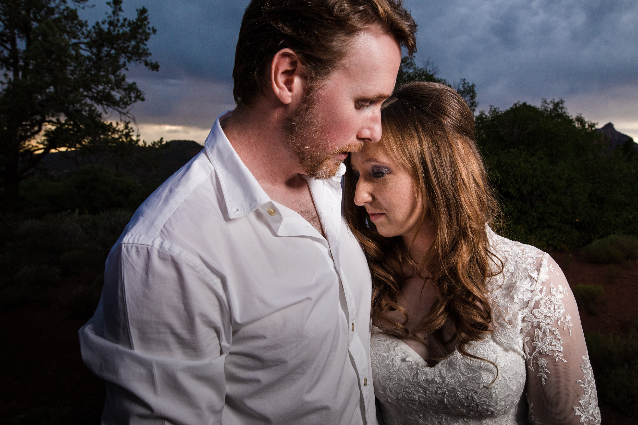 Sedona sunset wedding photography