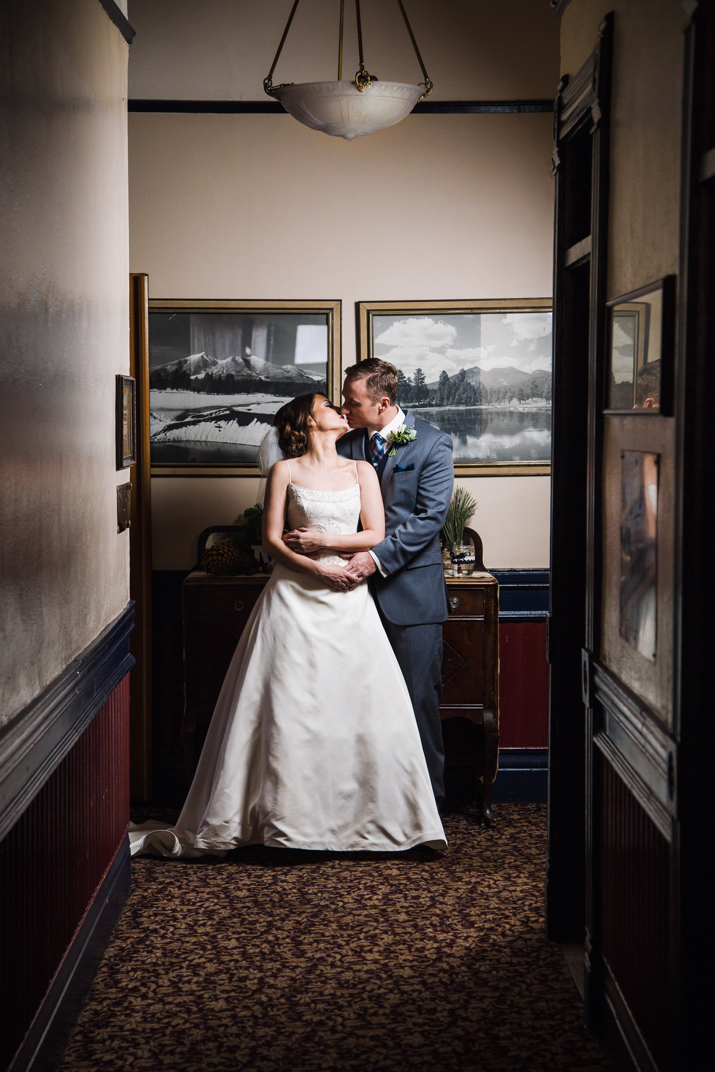 Bride and groom portrait