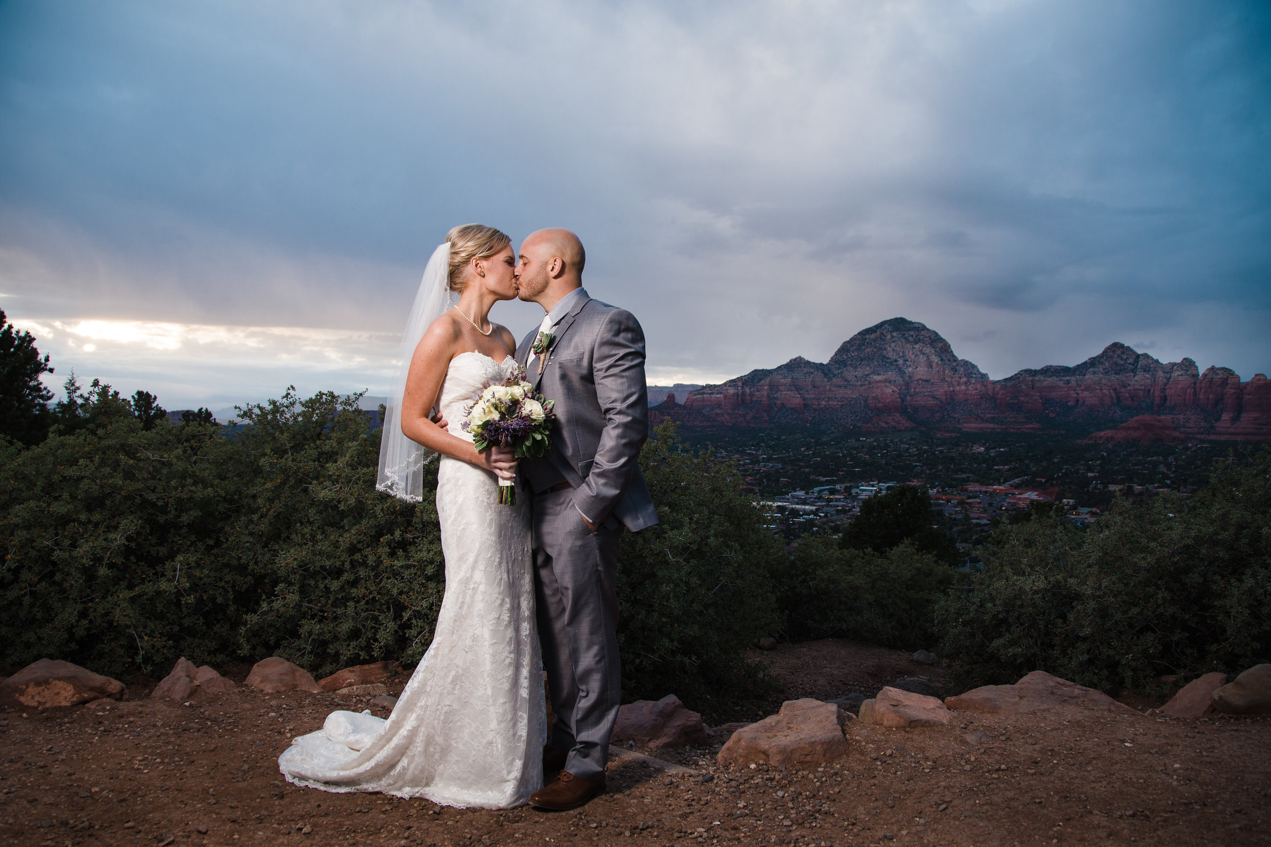 Sedona sunset wedding