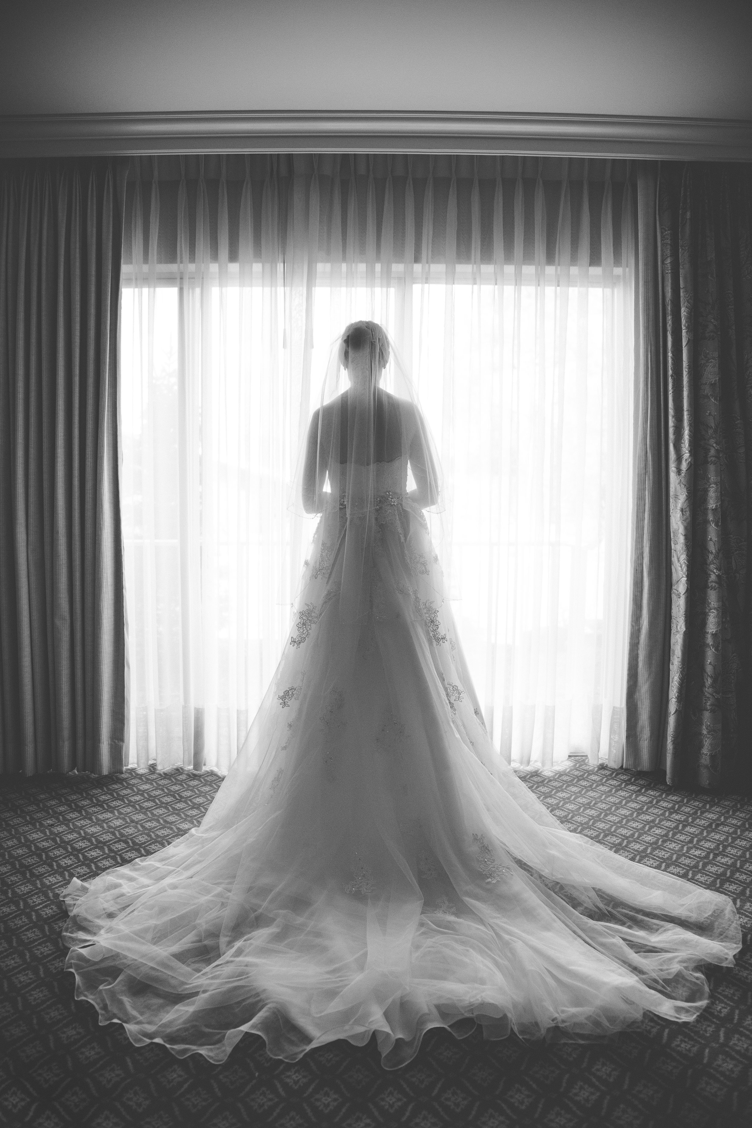 Bridal portrait, Little America wedding.