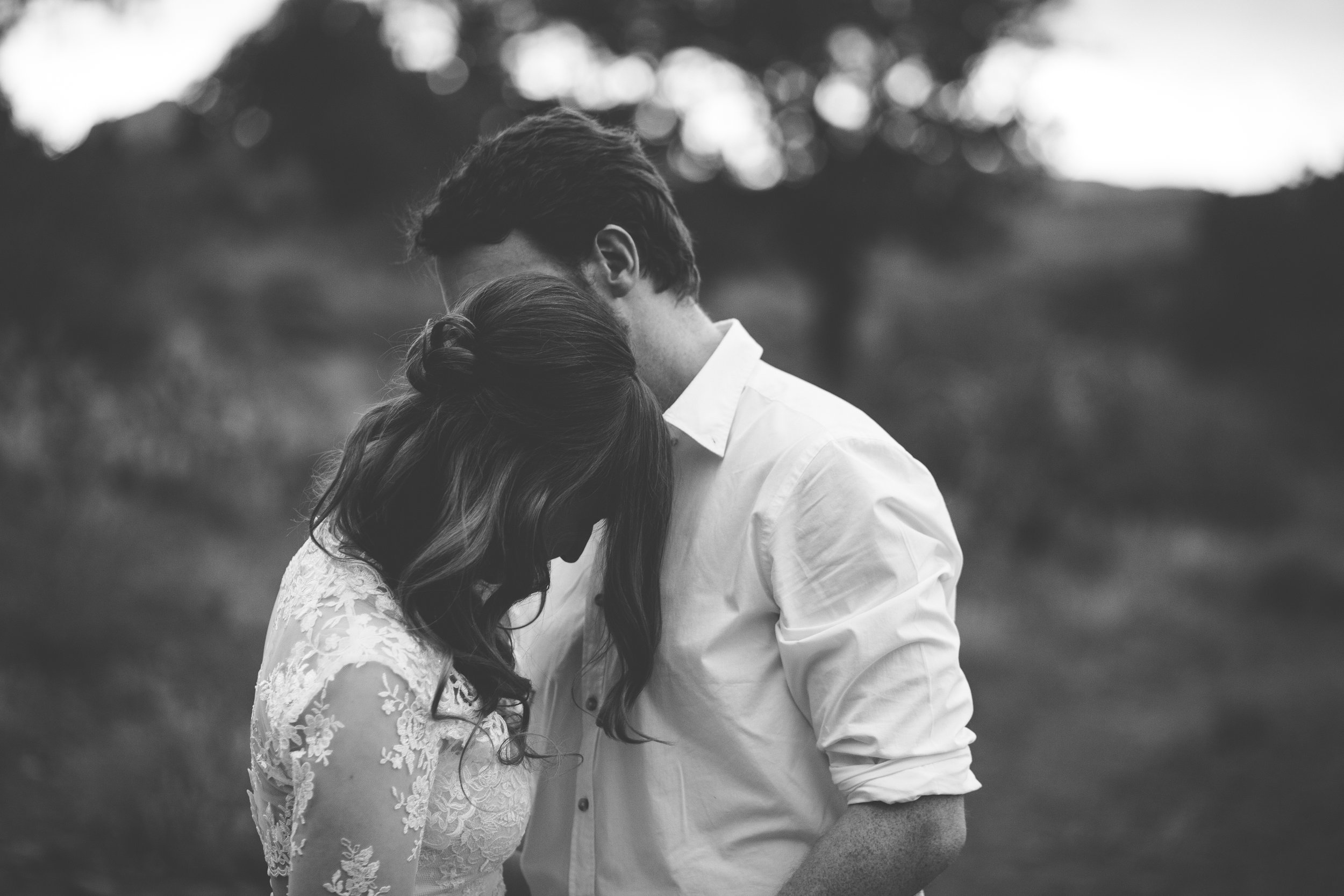 Intimate Sedona wedding moment