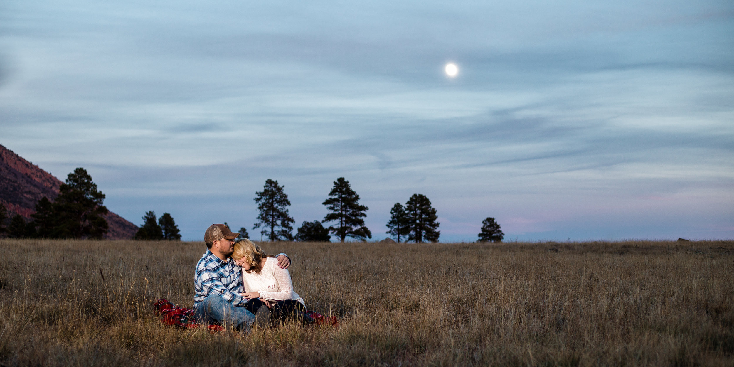Moonrise at Buffalo Park, Flagstaff Arizona.
