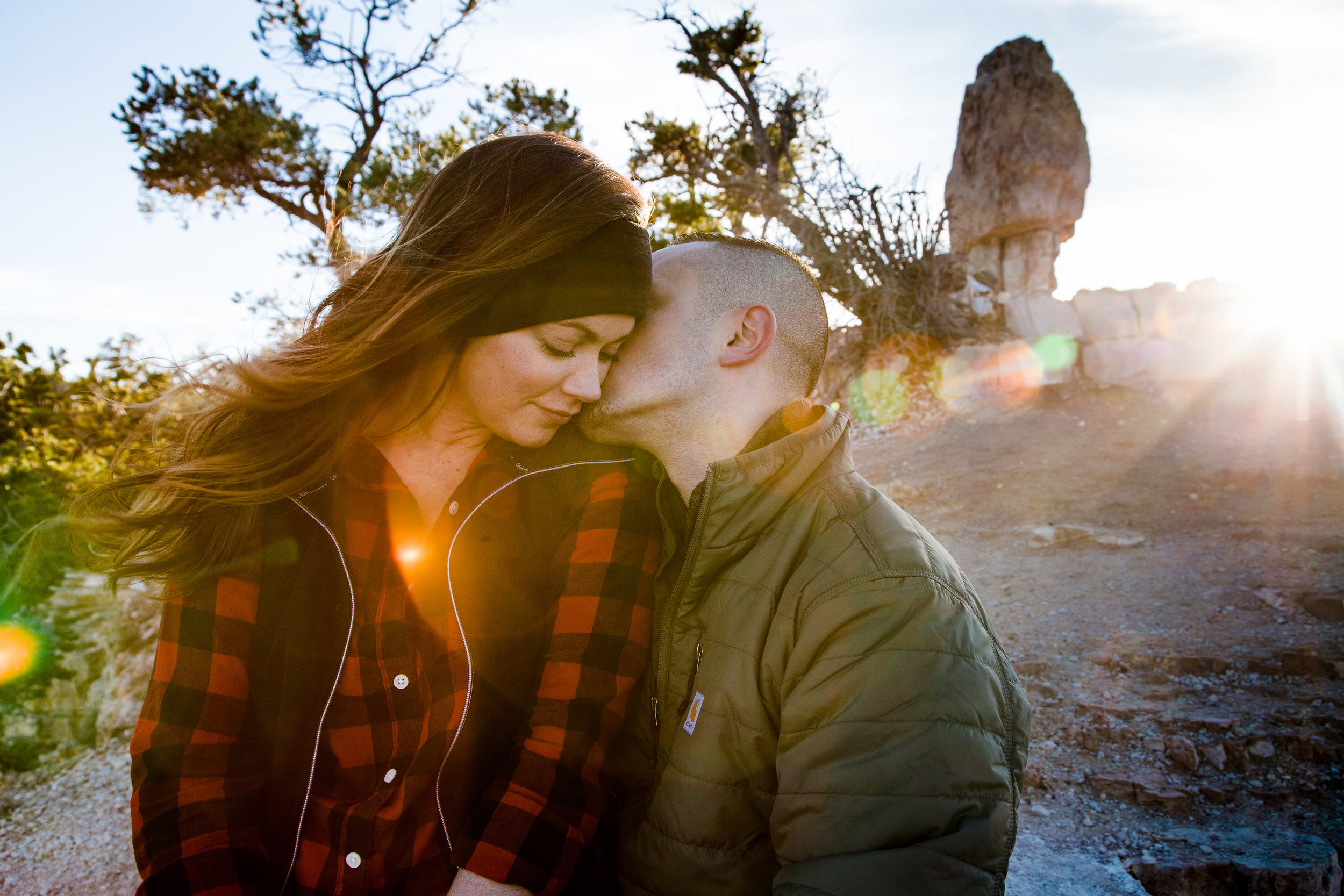 In love at Shoshone Point, Grand Canyon.