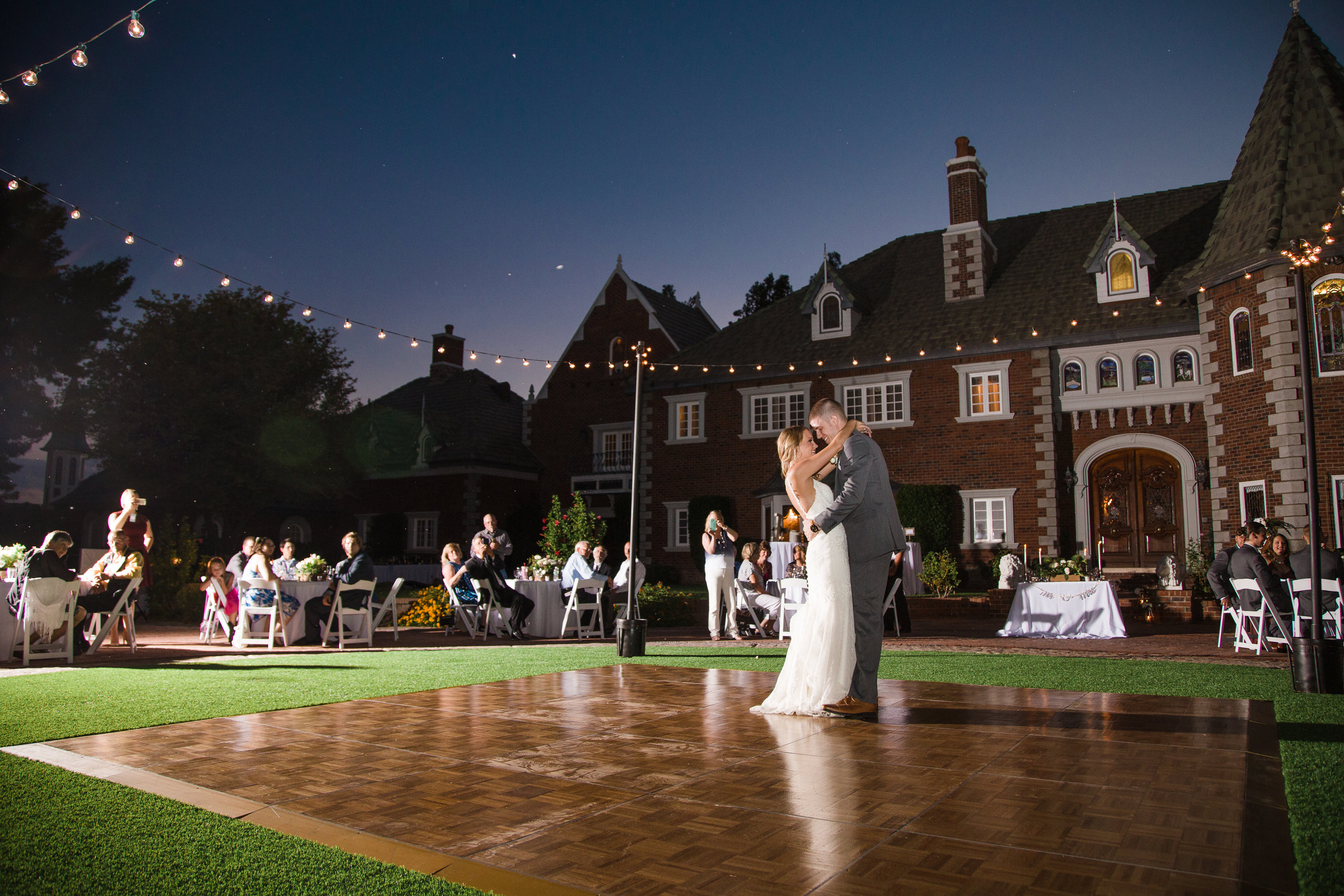First dance at Chateau de View wedding