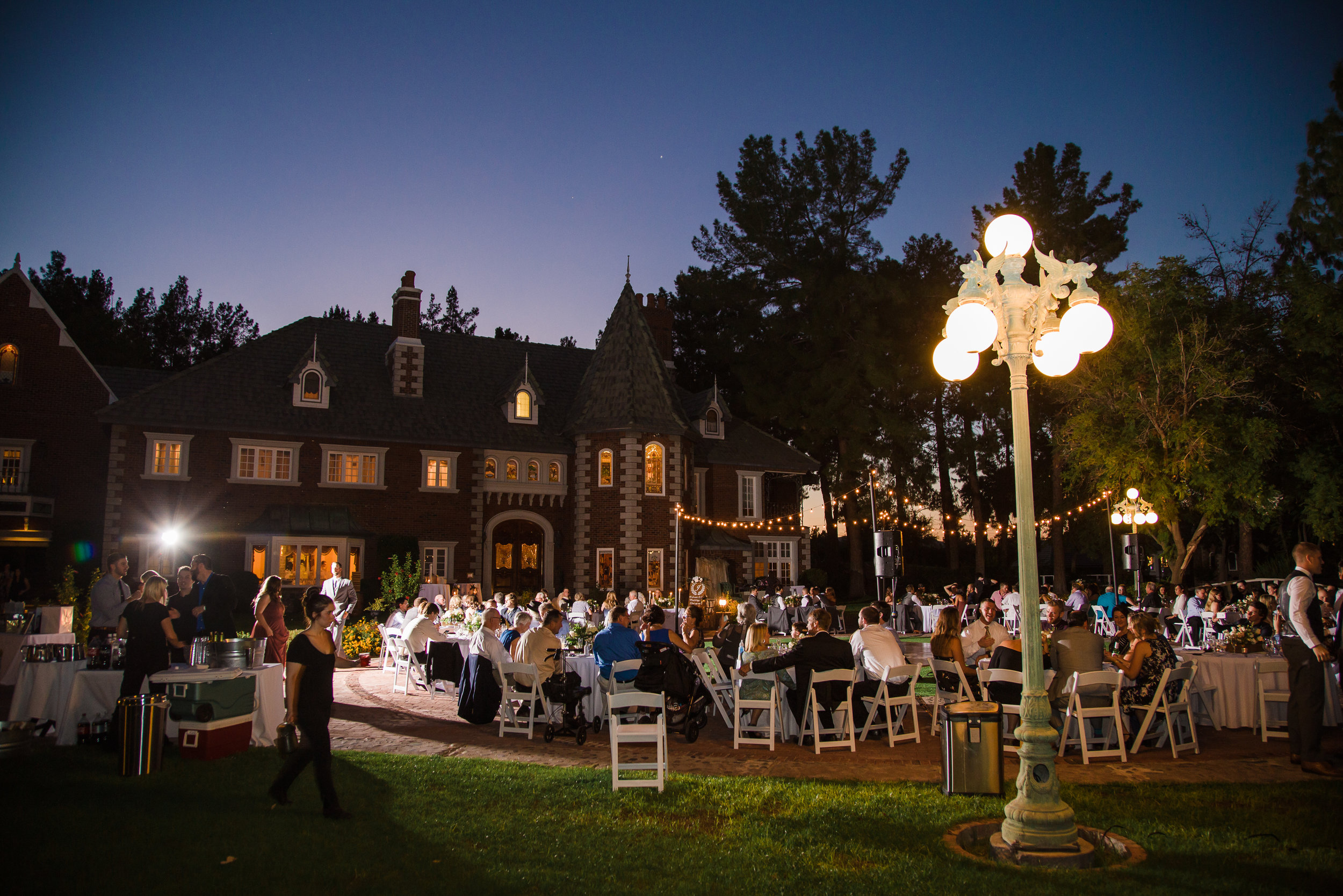 Wedding reception at Chateau de Vie