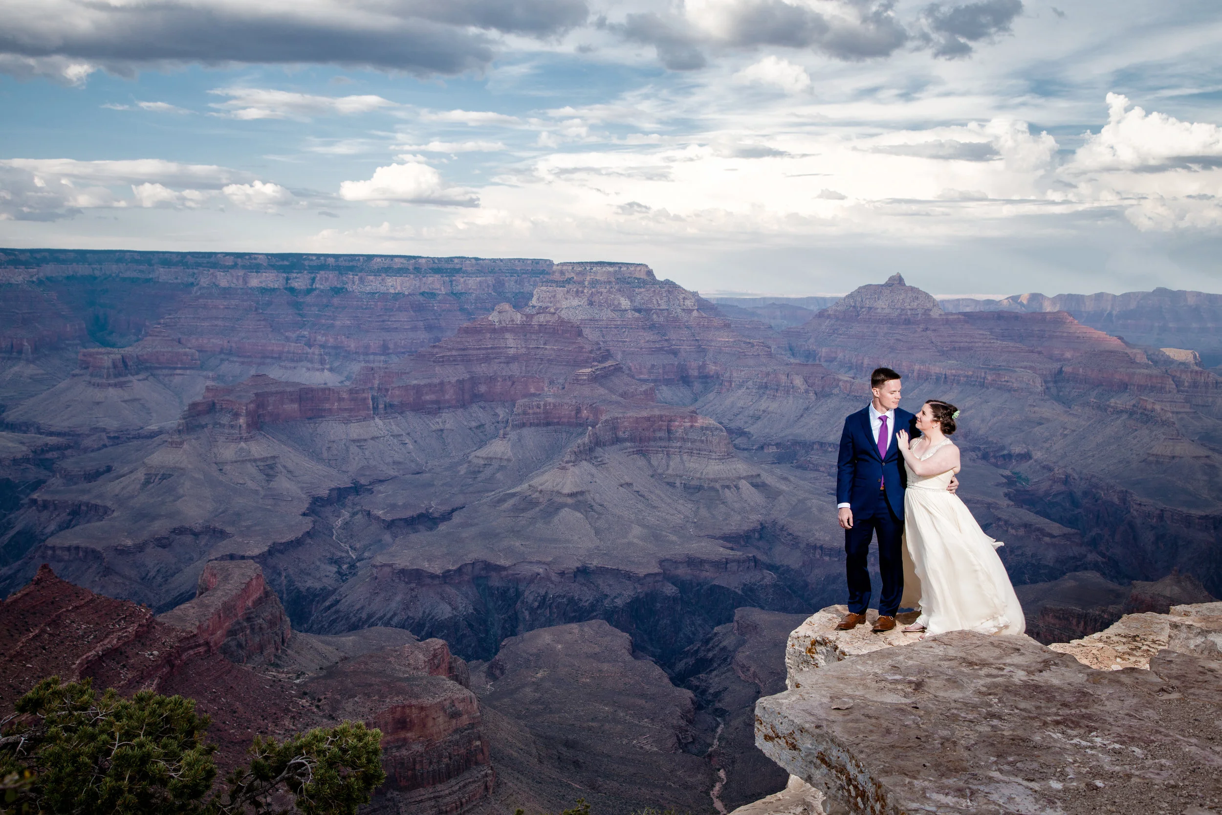 Grand Canyon Wedding. Shoshone Point Wedding - Grand Canyon Wedding P