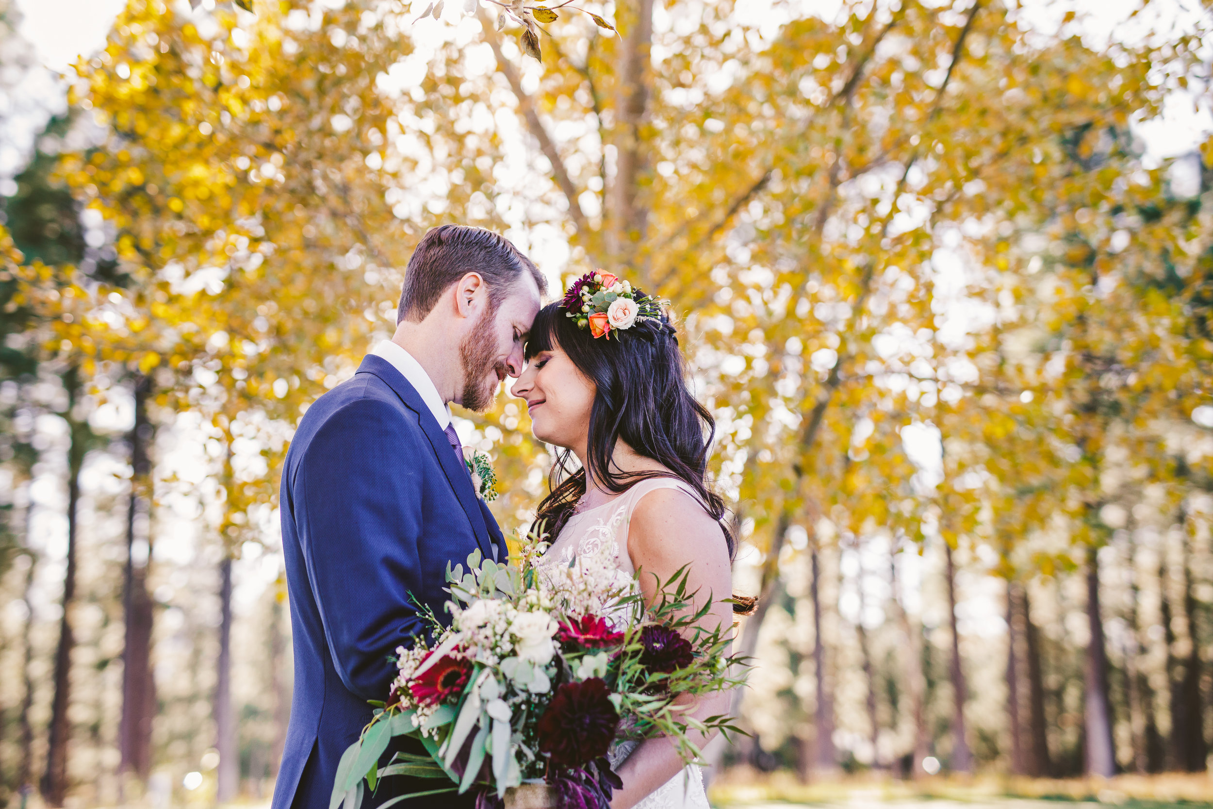 Nicolette and Andrew's beautiful autumn Forest Highlands Flagstaff wedding