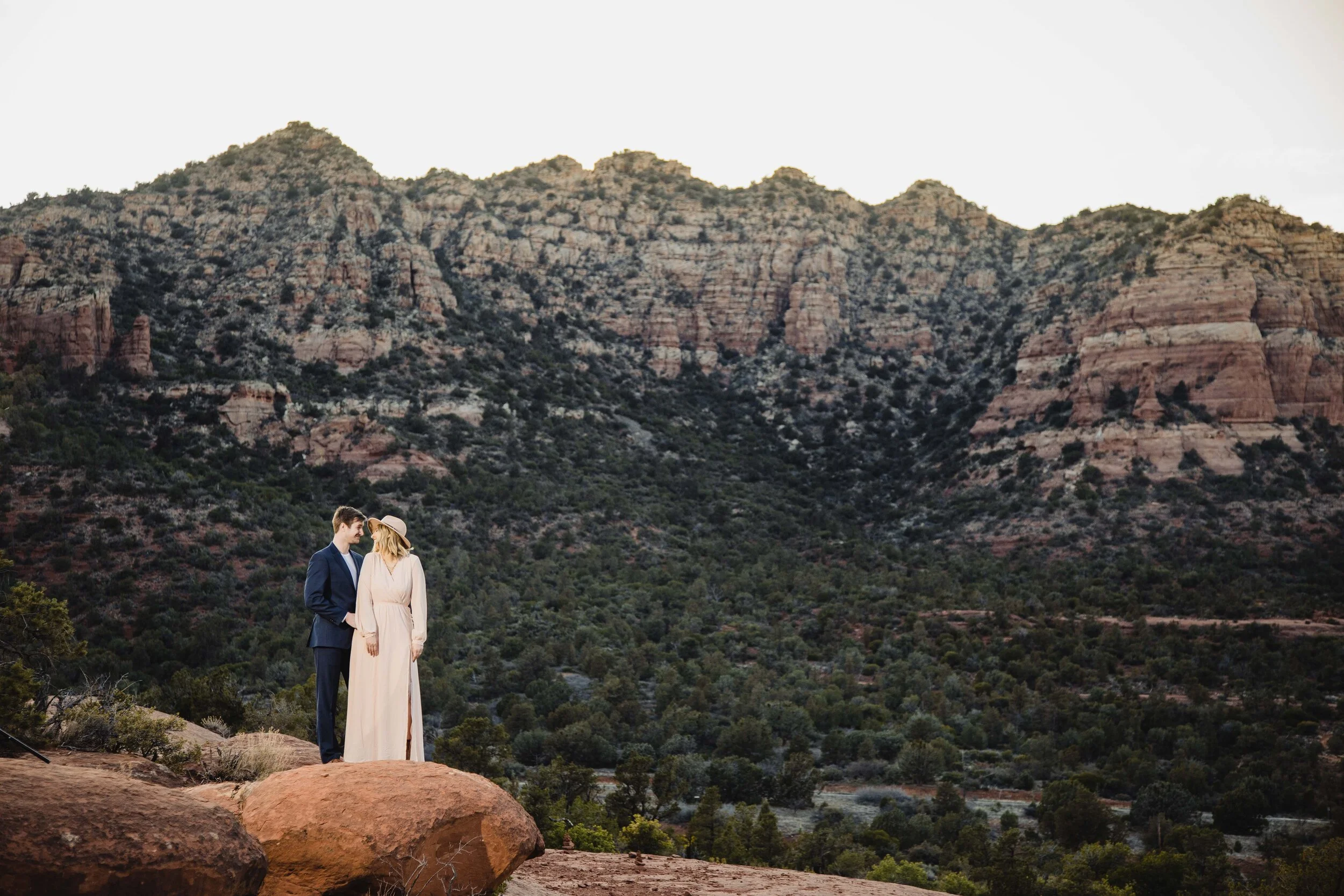 Sedona red rocks engagement photo session at bell rock
