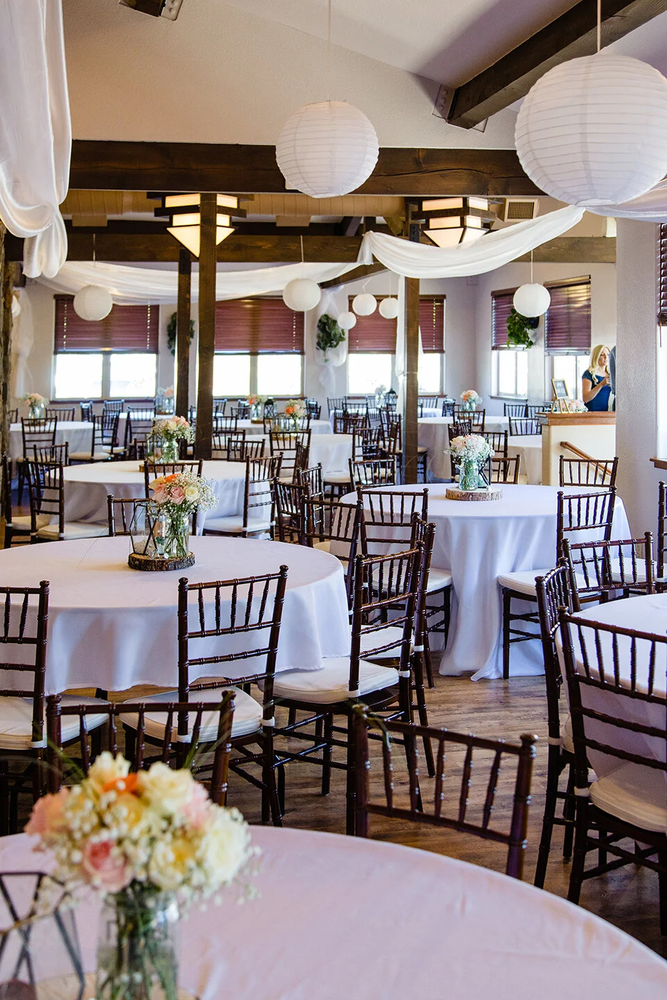 Reception space at the Garden at Viola’s Flagstaff wedding venue