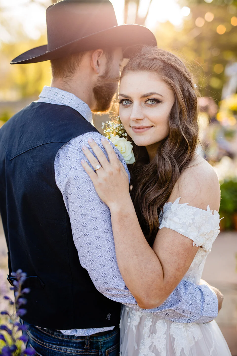 Exploring the Gardens at Viola’s wedding venue