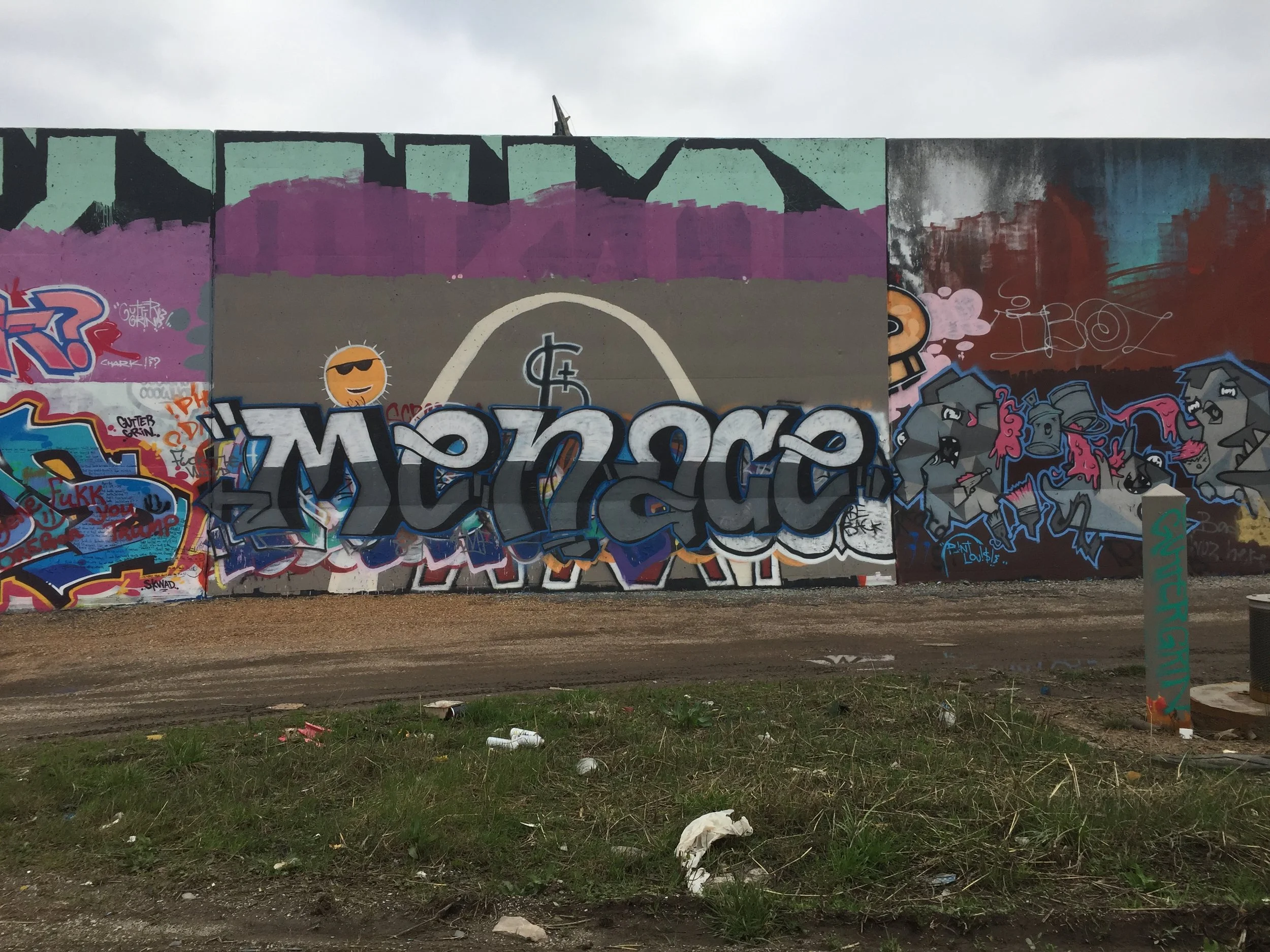 Kosciusko Graffiti Wall Arch City Religion