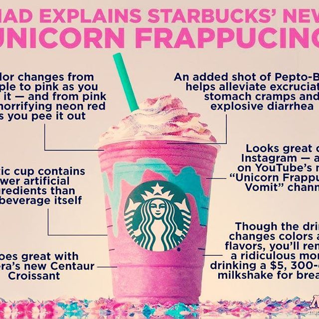 I know I love Unicorns and pink but I'm not that stupid to fall for this marketing tactic. .. Yes it gets us talking and some arguments erupting but seriously with cancer at nearly a rate of 1 in 2 and sugar feeding it then surely you'd want to avoid