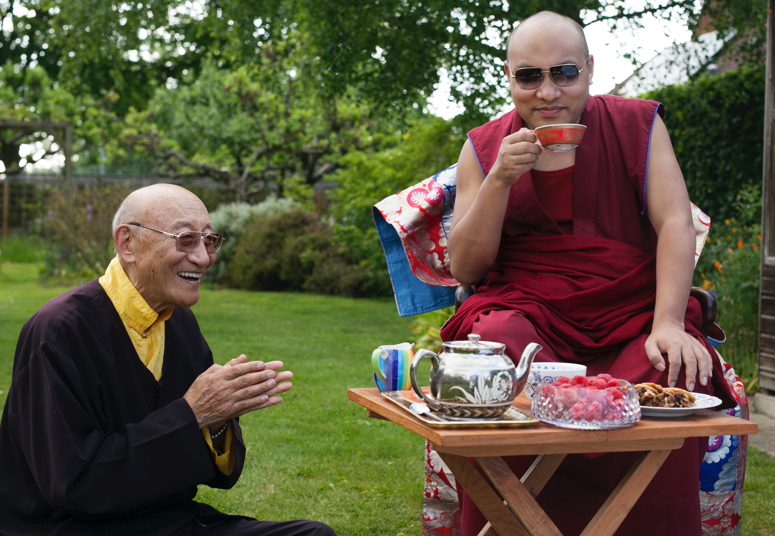 H.H. 17th Karmapa and Ato Rinpoche 