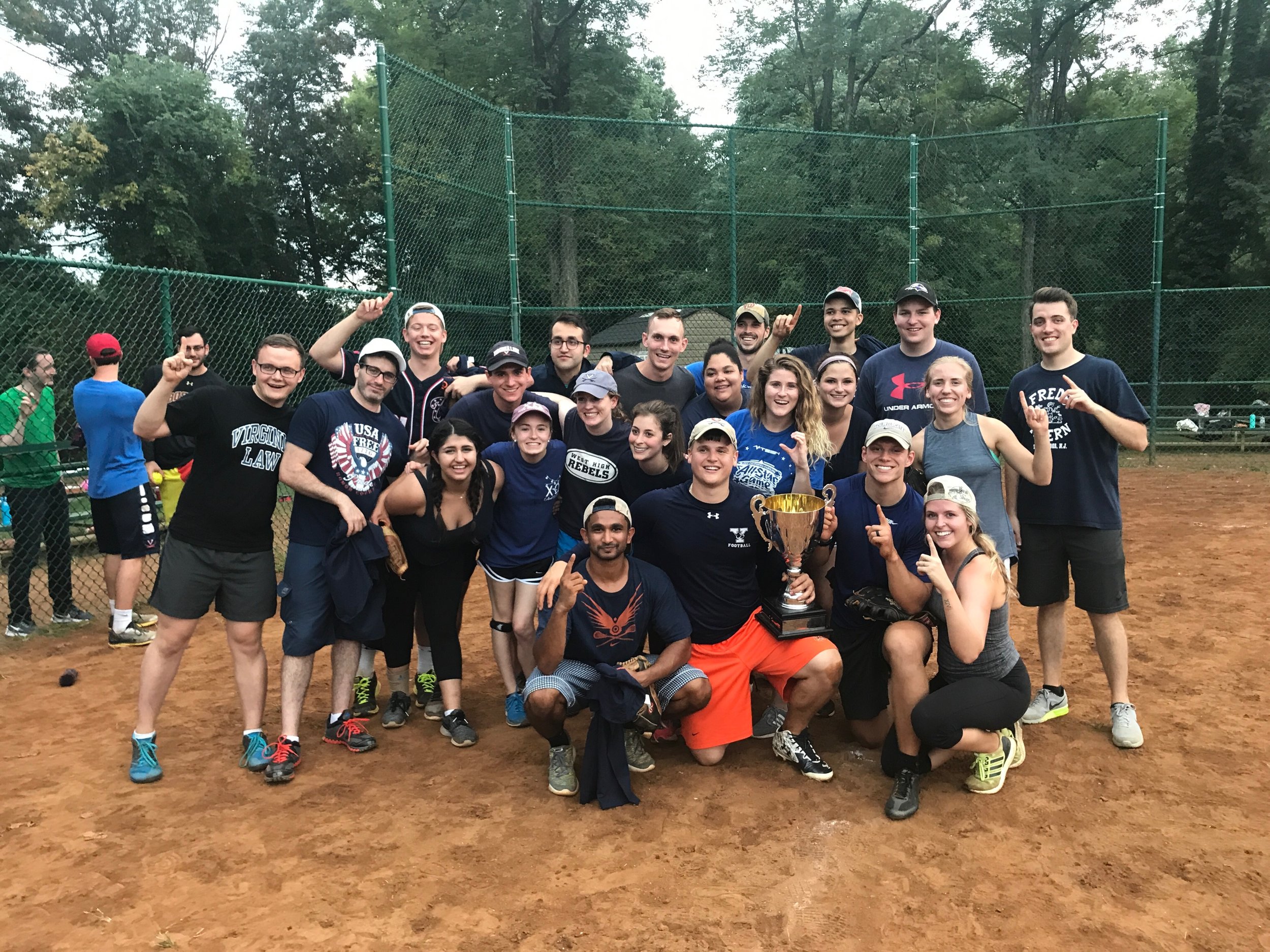 Section C, 1L softball champions, pose for a photograph. Photo courtesy of Kim Hopkin.