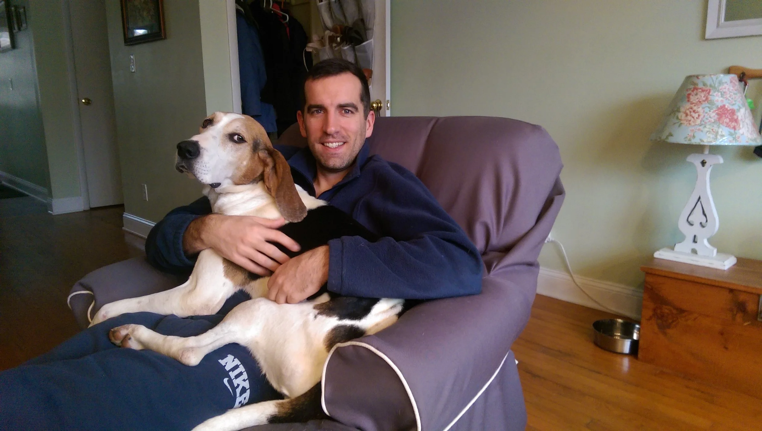 Author Jonah Hein and Rosie. Photo courtesy of Jonah Hein.